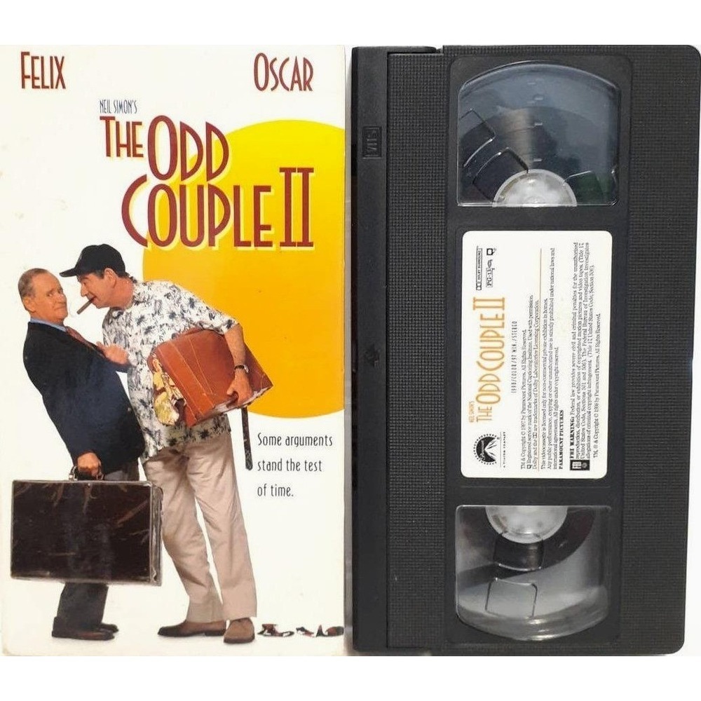 VTG Paramount The Odd Couple II VHS Tape Jack Lemmon Walter Matthau Comedy Movie